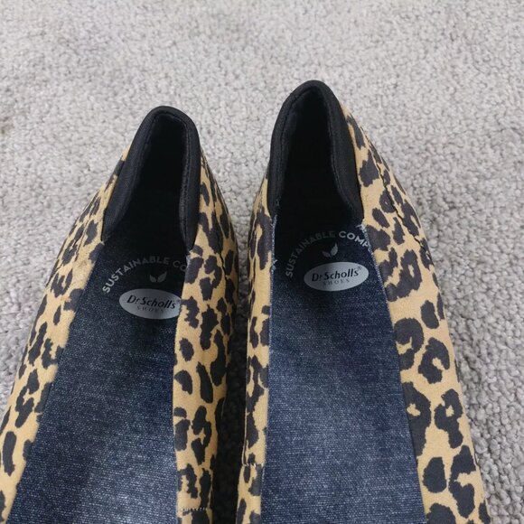 Dr. Scholl's Shoes Rise Shine Womens 8.5 Ballet Flats Slip On Animal Print Tan - Picture 8 of 10